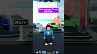 Codici Car Dealership Tycoon  Codici per Roblox CDT [upl. by Bronny858]