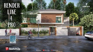 Lumion 10 Pro Exterior Rendering Tutorial Best Tutorial lumion [upl. by Burtis]