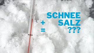 Schnee plus Salz – was passiert Experiment [upl. by Demakis]