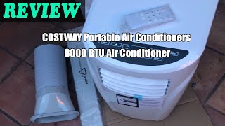 COSTWAY Portable Air Conditioners 8000 BTU Air Conditioner  Review 2022 [upl. by Ailel]