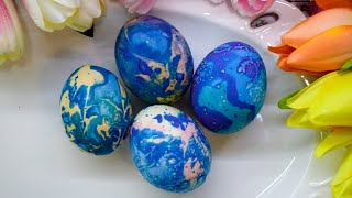 Farbanje jaja Mermerna uskršnja jaja na jednostavan način  Easter Eggs [upl. by Nylek]