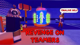 REVENGE ON TEAMERSGETS VIOLENT  FLEE THE FACILITY ROBLOX [upl. by Kerrison510]