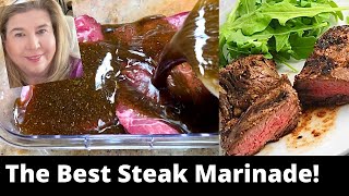 The Best Steak Marinade EVER  Easy and Delicious Meat Marinade [upl. by Einahpehs]