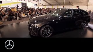 Roger Federer unveals the new EClass Estate  MercedesBenz original [upl. by Hutner]