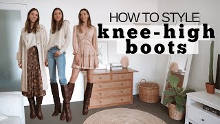 How To Wear Knee High Boots [upl. by Marlie]