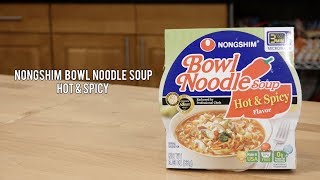 NongshimUSA Nongshim Hot amp Spicy Bowl Noodle Soup [upl. by Niak]