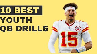 10 BEST Youth QB Drills [upl. by Coussoule]