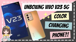 VIVO V23 5G AESTHETIC UNBOXING amp FIRST IMPRESSION REVIEW [upl. by Sedgewick]