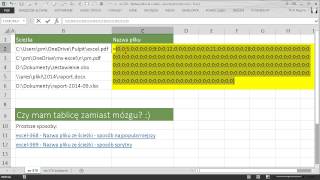 excel370  Nazwa pliku ze ścieżki  sposób pmsocho [upl. by Assen]