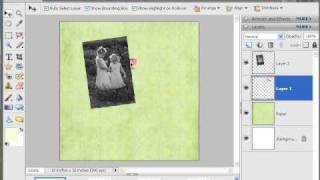 Photoshop Elements Digital Scrapbooking Tutorial [upl. by Anora703]