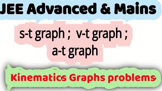 jeeadvanced 314 Displacementtime graph velocitytime graphaccelerationtime graph kinematics [upl. by Eniruam]