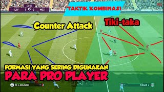 Formasi Seperti Ini sering digunakan Para Pro Player  Counter Attack dibuat tikitaka  PES 2021 [upl. by Calva185]