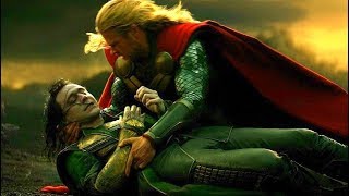 Lokis Death Scene  Thor and Loki vs Kurse amp Dark Elves  Thor The Dark World 2013 Movie CLIP HD [upl. by Cornelle]