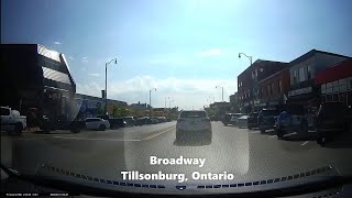 Tillsonburg Ontario Drive down Broadway Sept 2124 [upl. by Buschi]