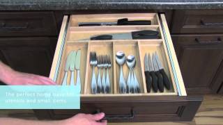 Medallion Cabinetry Tiered Sliding Organizers Kitchen Storage Part 12 [upl. by Ciapha]