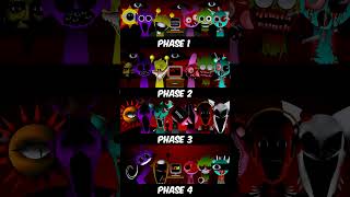 Incredibox Sprunki Mix ALL Horror Phases  Phase 1 Vs Phase 2 Vs Phase 3 incredibox sprunki [upl. by Oidiple]