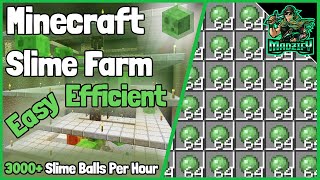 EASY amp EFFICIENT Slime Farm Tutorial Minecraft 118 3000 Slime Balls PH [upl. by Adaran]