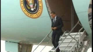 President Obama Arriving on Air Force One in Iraq 2009 Part 22  AiirSource [upl. by Siletotsira871]