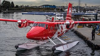 Harbour Air Seaplace Action at Victoria Inner Harbour Airport [upl. by Sharman]