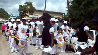 Benque Viejo Del Carmen 9 2008 Belize Festival and Parade Marching Band [upl. by Nylirrej]