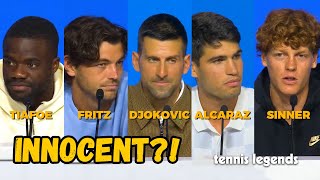 Djokovic Alcaraz and Other Players REACTION to Sinners Case [upl. by Ginsburg]