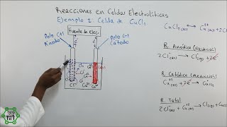 Celda Electrolítica de CuCl2 Cloruro de Cobre II  Reacciones Anódicas y Catódicas [upl. by Yrogiarc787]