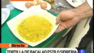 Receta de Tortilla de bacalao al estilo sidreria ED [upl. by Barnaby]