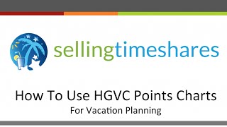 How To Use HGVC Points Charts For Vacation Planning [upl. by Recneps352]