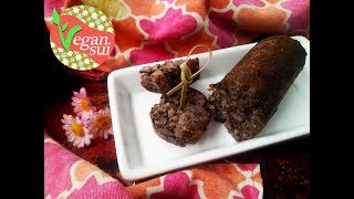 Morcilla vegetal sin gluten [upl. by Ahcsatan]