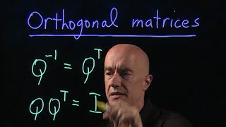 Orthogonal matrices  Lecture 7  Matrix Algebra for Engineers [upl. by Inanak]