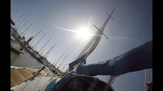 How to change a headsail in 4 min [upl. by Naimaj940]