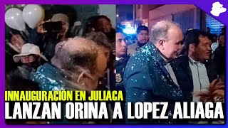 RAFAEL LOPEZ ALIAGA ES AGREDIDO EN JULIACA  ¿CAMPAÑA CON DINERO DE LIMA [upl. by Biron]