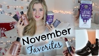 November Favorites 2013 ♥ Makeup Tea Books amp RANDOM [upl. by Ahsyekat309]