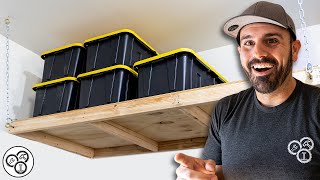 Build these GARAGE Storage Shelves  Easy Weekend DIY Project [upl. by Halfdan]