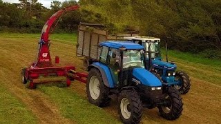 Pit Silage 2018  Goleen West Cork  New Holland Ford JF trailed harvester [upl. by Reinaldo]