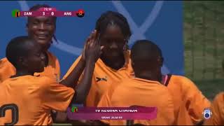 HIGHLIGHTS  Zambia vs Angola  2024 COSAFA Women’s Championship HCWC2024  Group C [upl. by Ycart]