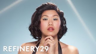 I Tried A 1950s Makeup Tutorial  Beauty With Mi  Refinery29 [upl. by Jeremias]