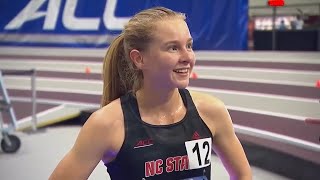 Katelyn Tuohy wins Womens 5000m  ACC Indoor Track and Field Championship 2022 [upl. by Nami]