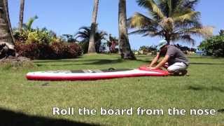 Deflating your inflatable stand up paddle board [upl. by Solim]