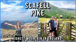 Climbing the Highest Mountain in England Scafell Pike Wasdale Wast Water Hawkshead Lake District [upl. by Ennahgem]