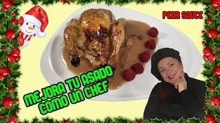 🍐SALSA de PERAS para tu asado de NAVIDADPEAR SAUCE for your CHRISTMAS roast [upl. by Kcirderf]