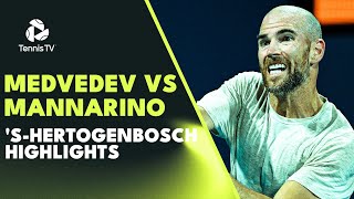 Mannarino KNOCKS OUT Top Seed Medvedev  sHertogenbosch 2023 Highlights [upl. by Aivatra]