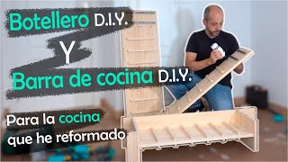 Botellero DIY y barra de cocina DIY  Español  4K [upl. by Elyssa8]