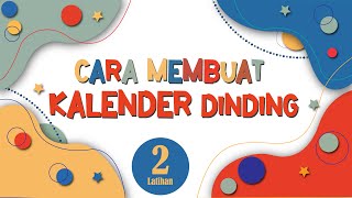 cara mendesain kalender dinding [upl. by Itisahc230]