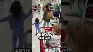 Shopping cart hack kids shopping family mom dad tips [upl. by Ahtenek]