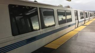 Westbound Richmond BART train at Bayfair Station [upl. by Zebe653]