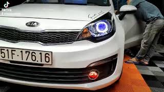 Kia Rio nâng cấp combo Bi Laser Xlight V20L và Bi gầm Xlight F10 tại Hoa Mai Auto  Auto365 Phú Yên [upl. by Ativ915]