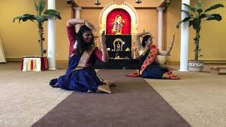 Tamil thai vazhthu Bharatanatyam cover  Sabreen and Rukshana [upl. by Ecertap]