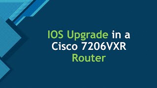 IOS Upgrade in a Cisco Router  English [upl. by Gladys]