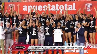 Tras 31 años Alianza Lima es campeón de la liga de voleibol [upl. by Warga553]